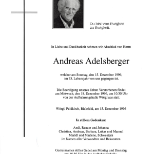 Adelsberger Andreas G